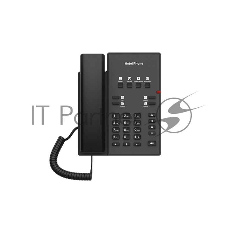 Телефон IP Fanvil H1 черный (H1 HOTEL PHONE) (упак.:1шт)