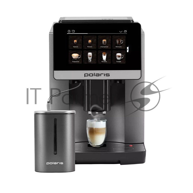 Кофемашина Polaris PACM 2080AC 1500Вт темно-серый