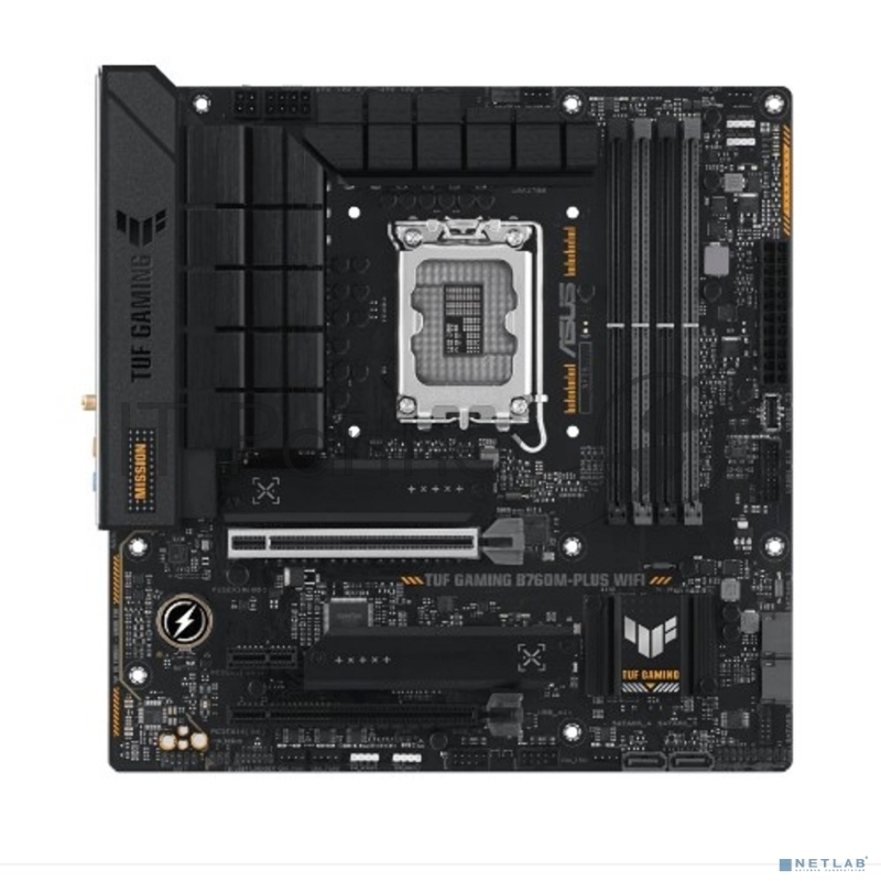 Материнская плата ASUS TUF GAMING B760M-PLUS WIFI Soc-1700 Intel B760 4xDDR5 mATX AC`97 8ch(7.1) 2.5Gg RAID+HDMI+DP