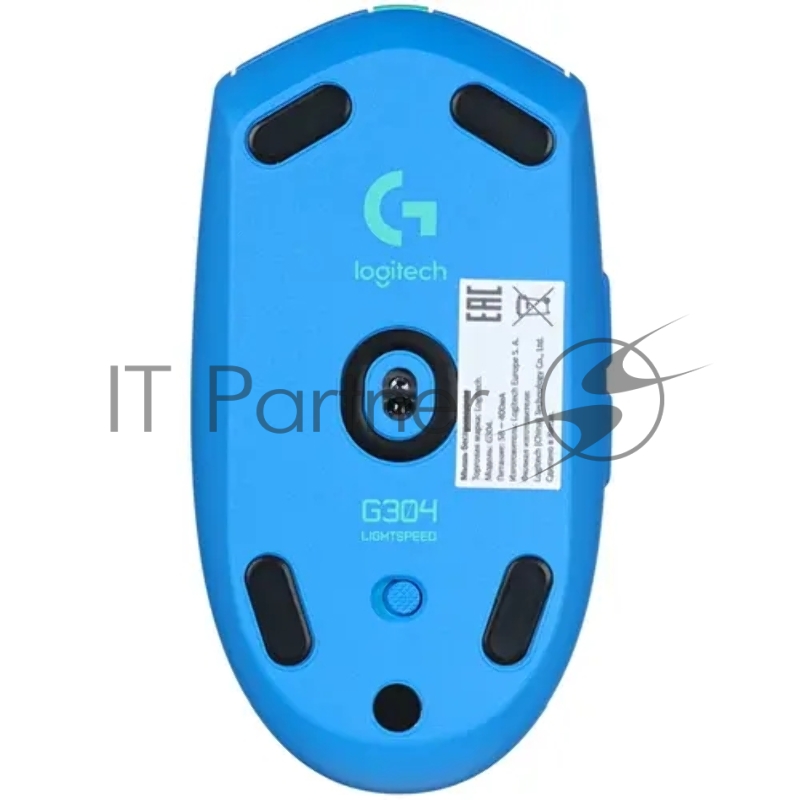Мышь LOGITECH G304 Lightspeed синяя Беспроводная игровая (2,4 ГГц,6 кнопок, 12000 dpi, HERO™, USB, 1xАА, 910-006016)