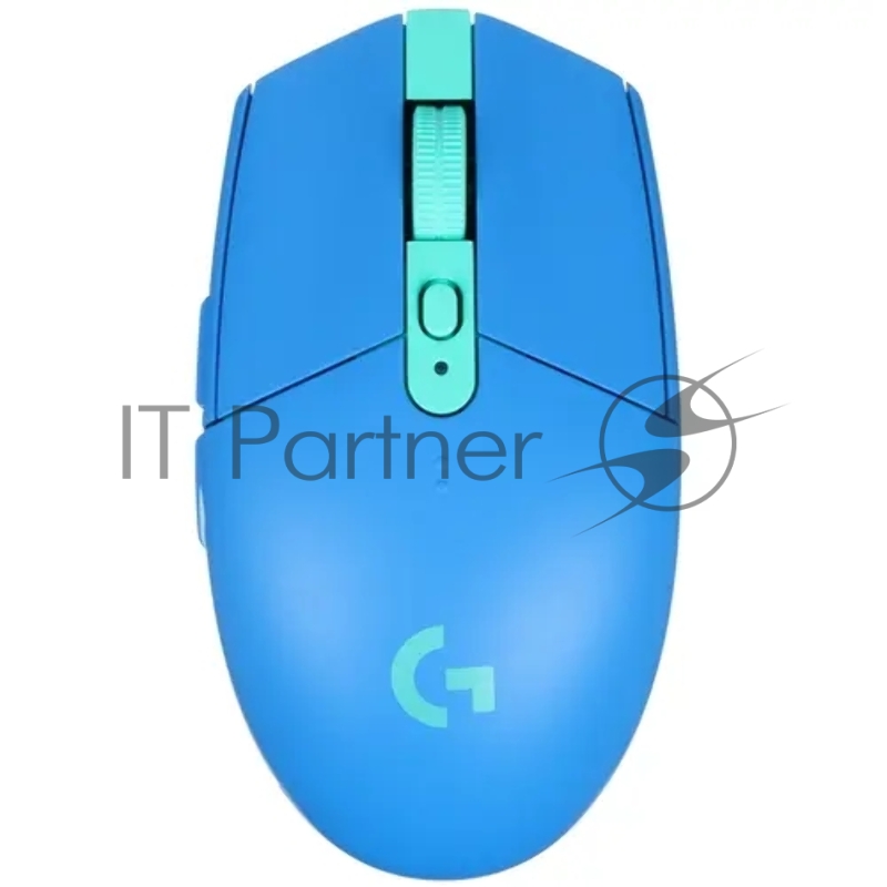Мышь LOGITECH G304 Lightspeed синяя Беспроводная игровая (2,4 ГГц,6 кнопок, 12000 dpi, HERO™, USB, 1xАА, 910-006016)