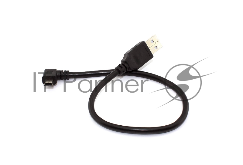 Кабель USB Type A на Mini USB угол вправо 0,25 м