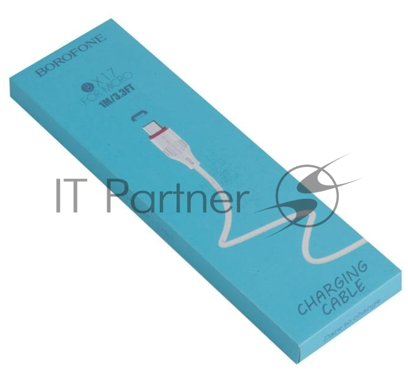 Кабель USB BOROFONE BX17 для Micro USB, 2.4A, длина 1м, белый