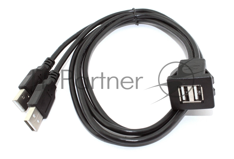 Кабель с разъемами USB 2.0 2 мама для монтажа - 2 папа 1 м