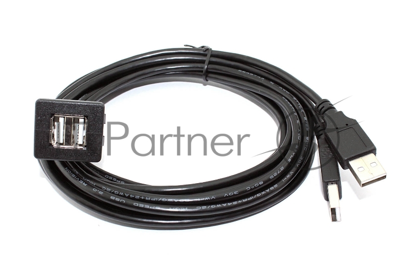 Кабель с разъемами USB 2.0 2 мама для монтажа - 2 папа 2 м