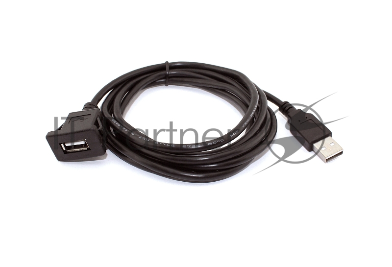 Кабель с разъемами USB 2.0 мама для монтажа - папа 2 м