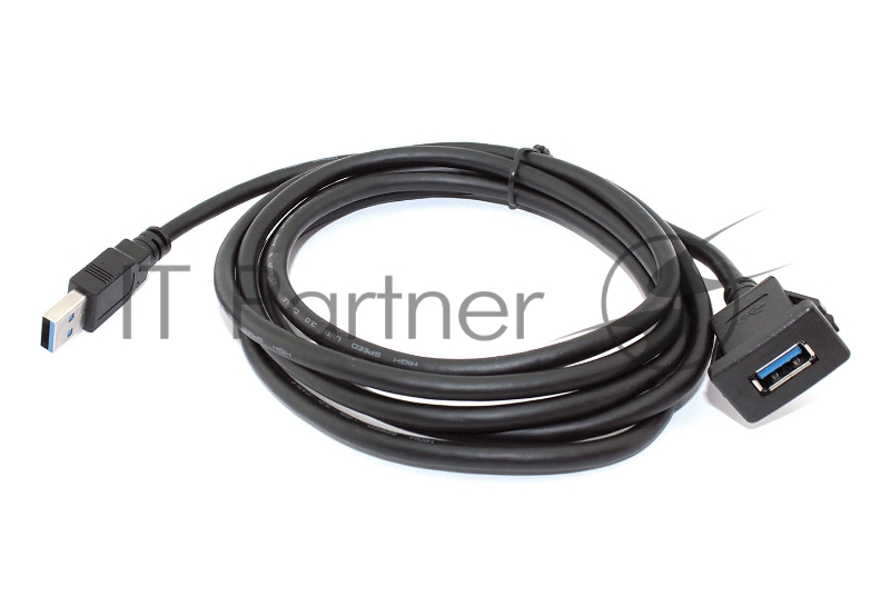 Кабель с разъемами USB 3.0 мама для монтажа - папа 2 м