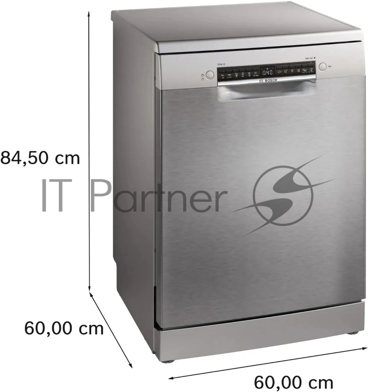 Посудомоечная машина Bosch Serie 4 SMS4HVI00E серебристый (полноразмерная)