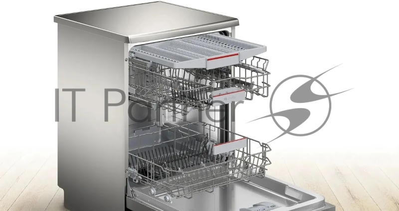 Посудомоечная машина Bosch Serie 4 SMS4HVI00E серебристый (полноразмерная)