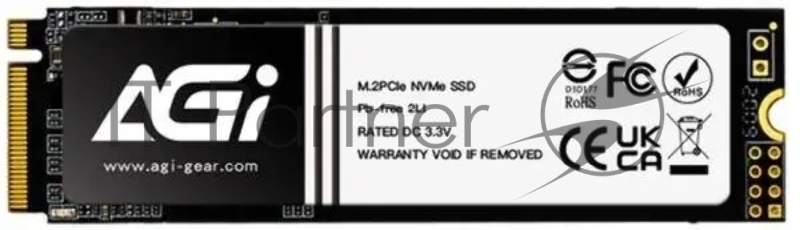 Накопитель SSD AGi PCIe 4.0 x4 1TB AGI1T0G44AI828 AI828 M.2 2280