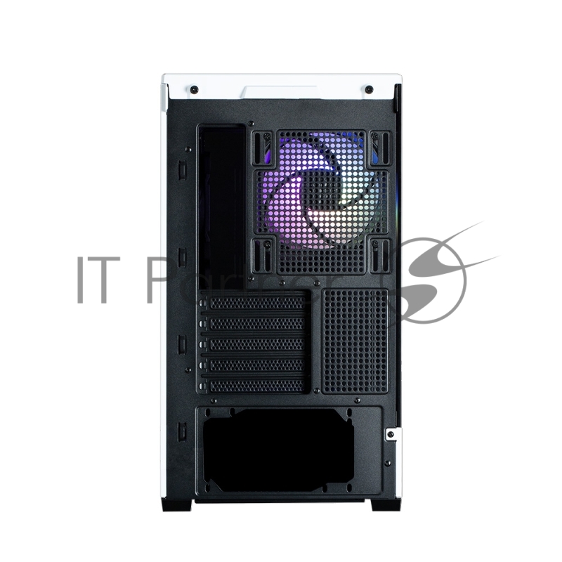 Корпус ZALMAN P30 BW, MATX, BLACK/WHITE, WINDOW, 2x3.5, 3x2.5, 1xUSB TYPE-C, 1xUSB3.0, SIDE 2x120mm ARGB, REAR 1x120mm ARGB