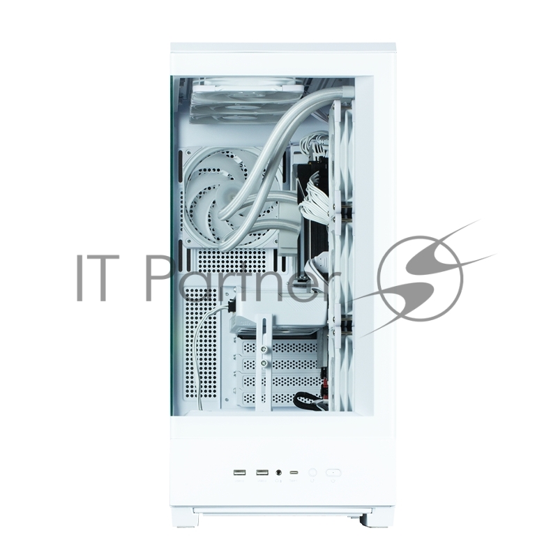 Корпус ZALMAN P50 DS, ATX, WHITE, WINDOW, 2x3.5, 3x2.5, 1xUSB TYPE-C, 2xUSB3.0, SIDE 3x120mm ARGB, REAR 1x120mm ARGB
