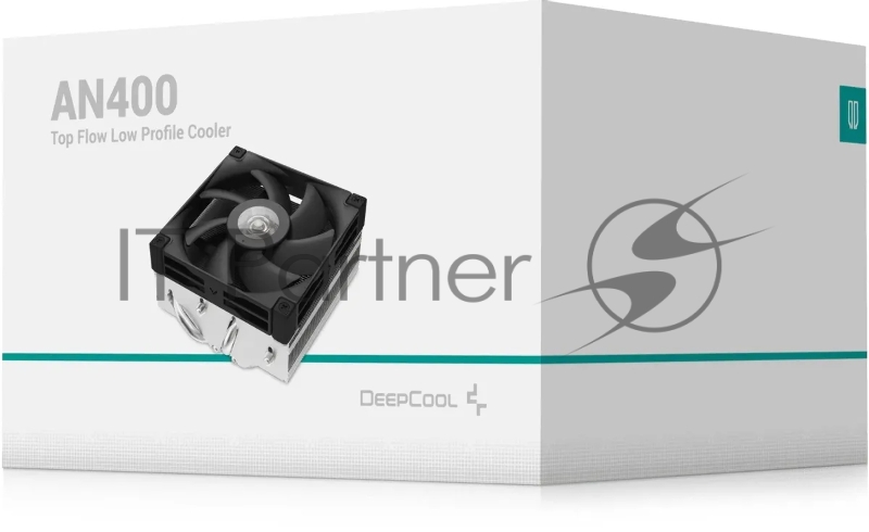Устройство охлаждения(кулер) Deepcool AN400 Soc-AM5/AM4/1151/1200/1700 черный 4-pin 23.2dB Al 150W 431.4gr Ret (R-AN400-BKNNMN-G)