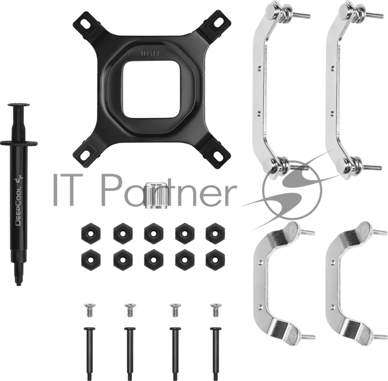 Устройство охлаждения(кулер) Deepcool AN400 Soc-AM5/AM4/1151/1200/1700 черный 4-pin 23.2dB Al 150W 431.4gr Ret (R-AN400-BKNNMN-G)