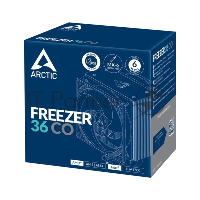 Вентилятор для процессора Arctic Cooling Arctic Freezer 36 CO - Retail (Intel: LGA 1851, LGA 1700 AMD: AM5, AM4) (ACFRE00122A)