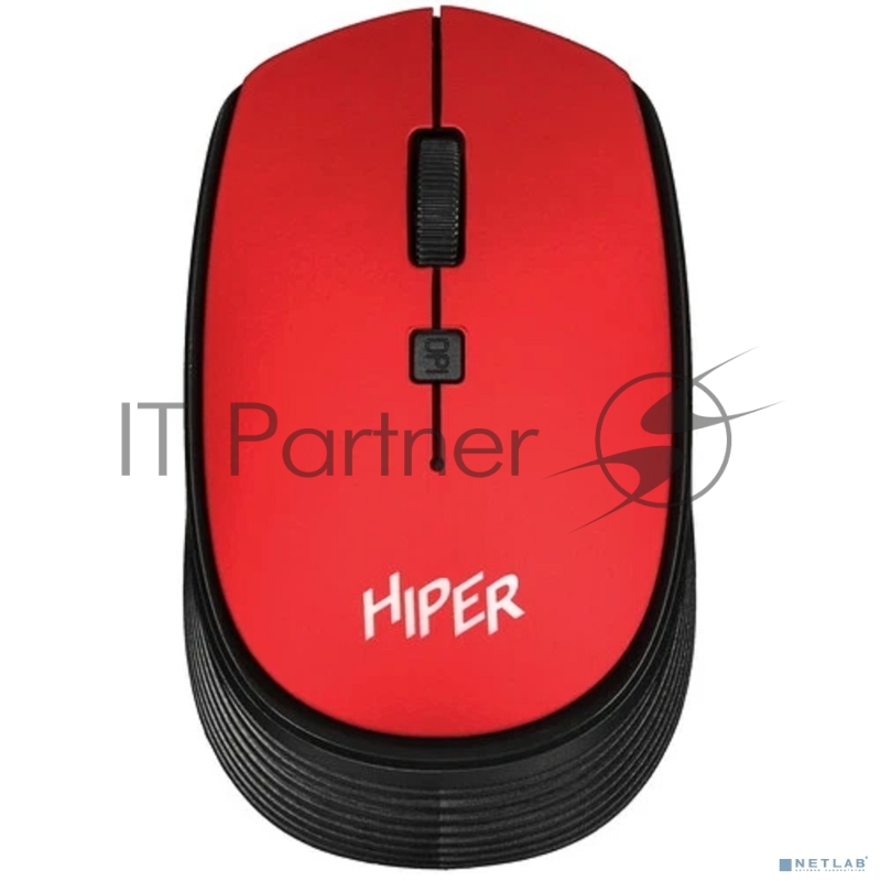 Мышь HIPER беспроводная HOMW-082 {1600dpi, красный, USB, 4кнп}