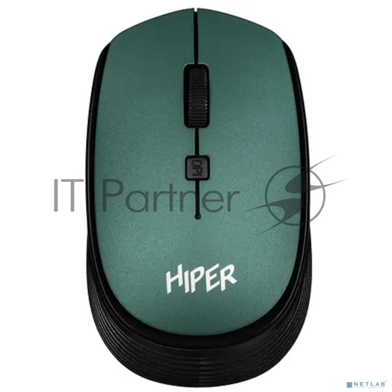 Мышь HIPER беспроводная HOMW-084 {1600dpi, зеленый, USB, 4кнп}