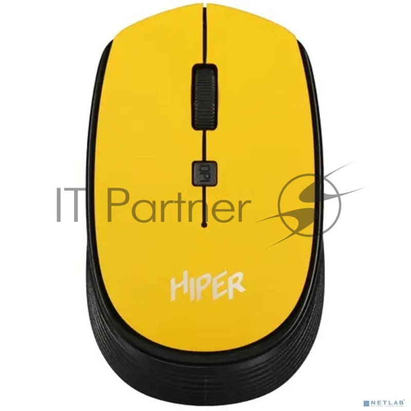 Мышь HIPER беспроводная HOMW-085 {1600dpi, желтый, USB, 4кнп}