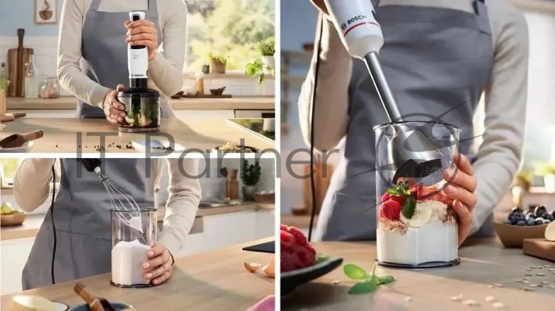 Блендер погружной Bosch MSM4W421 800Вт белый