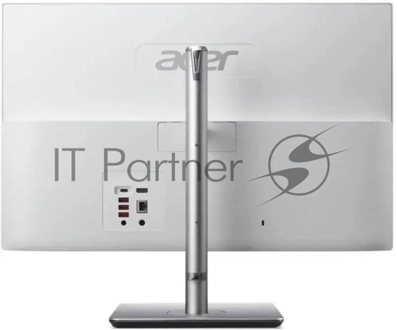 Моноблок Acer Aspire C24-195ES 23.8 Full HD Core Ultra 5 125U (1.3) 16Gb SSD512Gb Graphics CR Eshell GbitEth WiFi BT 65W клавиатура мышь Cam серебристый 1920x1080