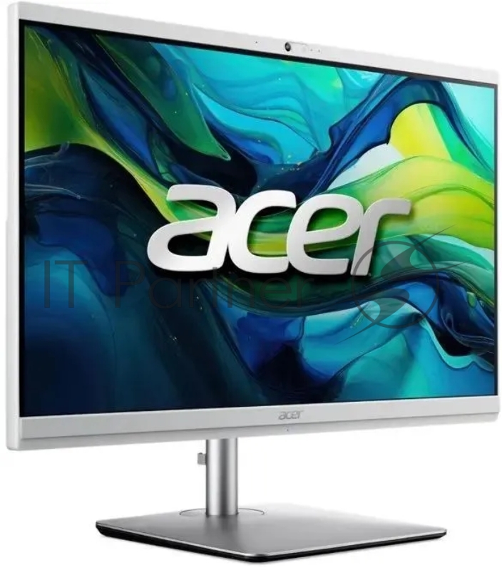 Моноблок Acer Aspire C24-195ES 23.8 Full HD Core Ultra 5 125U (1.3) 16Gb SSD512Gb Graphics CR Eshell GbitEth WiFi BT 65W клавиатура мышь Cam серебристый 1920x1080