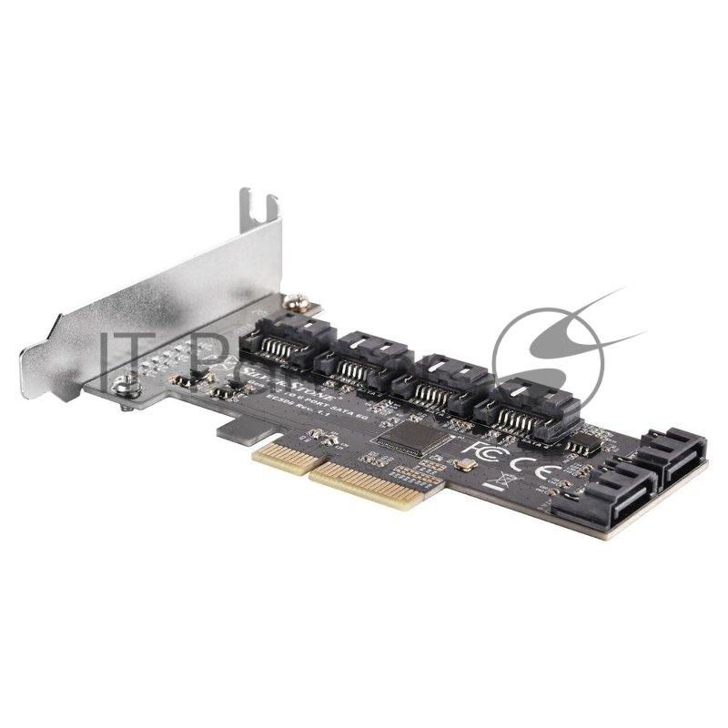 Контроллер Silverstone G46ECS060000010 6 Ports SATA Gen3 (6Gbps) Non-RAID PCI Express Gen3 x2 card