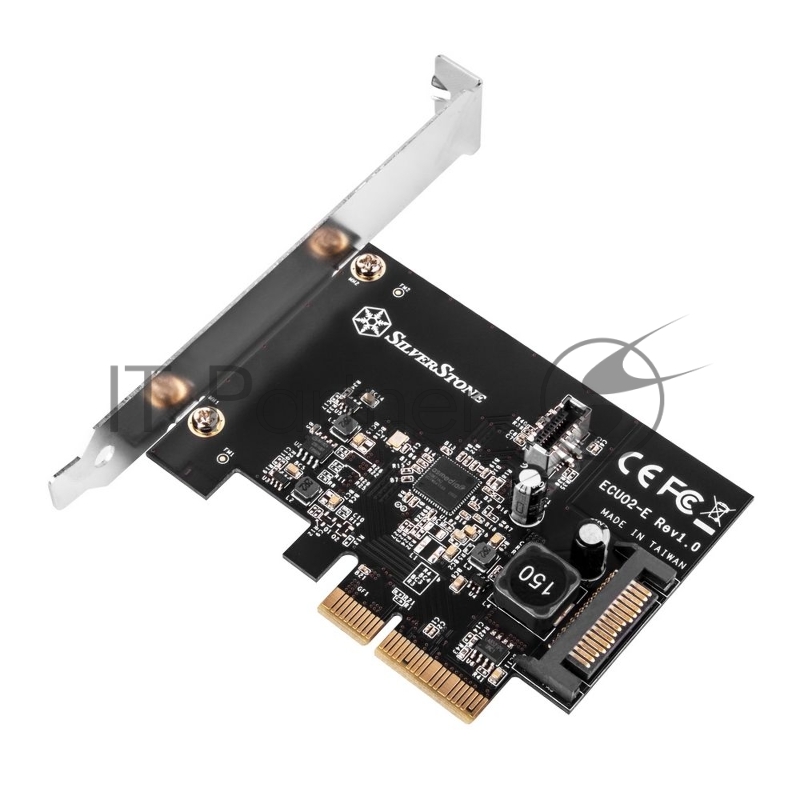 Контроллер Silverstone G56ECU02E000010 PCI Express card with USB 3.2 Gen 2 internal 20 pin Key-A connector