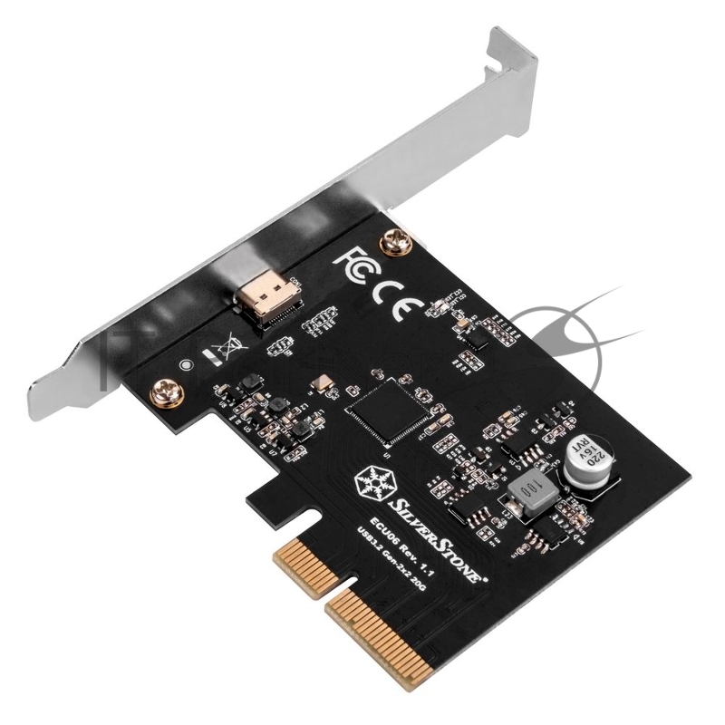 Контроллер Silverstone G56ECU060000010 SuperSpeed USB 20Gbps / USB-C 3.2 Gen 2x2 PCIe expansion card