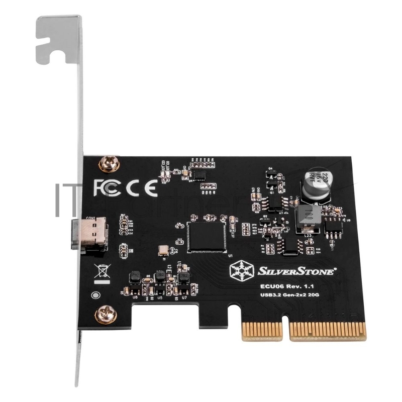 Контроллер Silverstone G56ECU060000010 SuperSpeed USB 20Gbps / USB-C 3.2 Gen 2x2 PCIe expansion card