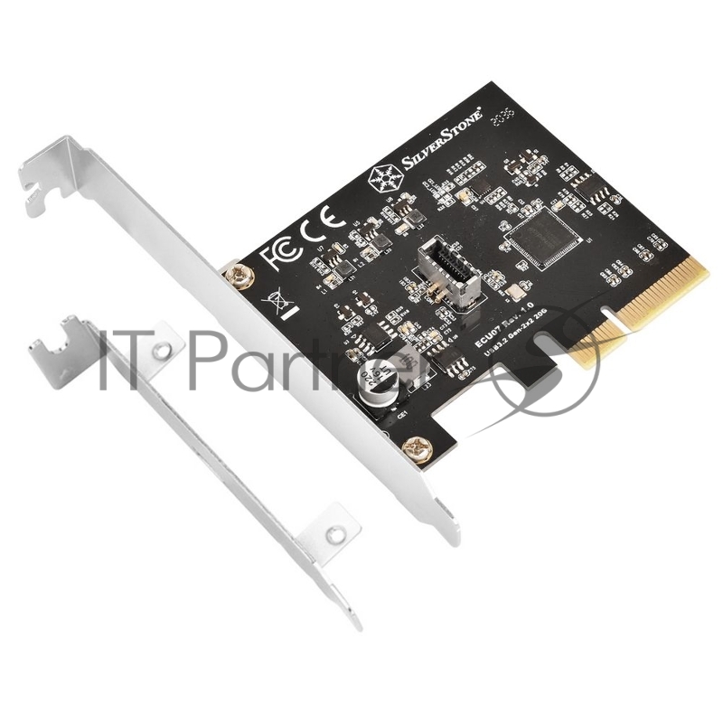 Контроллер Silverstone G56ECU070000010 SuperSpeed USB 20Gbps / internal USB-C Key-A 3.2 Gen 2x2 PCIe expansion card