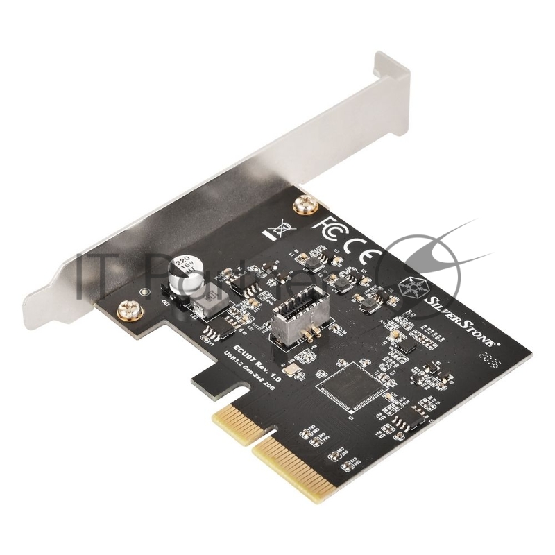 Контроллер Silverstone G56ECU070000010 SuperSpeed USB 20Gbps / internal USB-C Key-A 3.2 Gen 2x2 PCIe expansion card