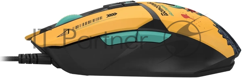 Мышь A4Tech Bloody W63 Max Renegade желтый/рисунок оптическая (120000dpi) USB