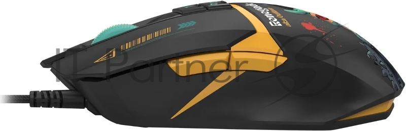 Мышь A4Tech Bloody W63 Max Renegade черный/рисунок оптическая (120000dpi) USB