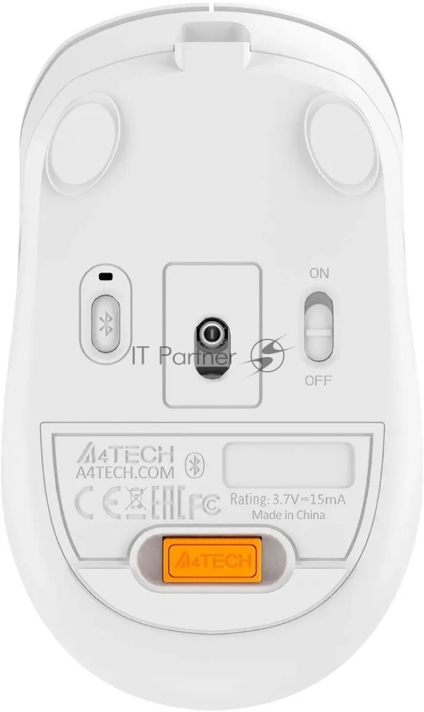 Мышь A4Tech Fstyler FB10CS белый/серый оптическая (2000dpi) silent беспроводная BT/Radio USB (4but)