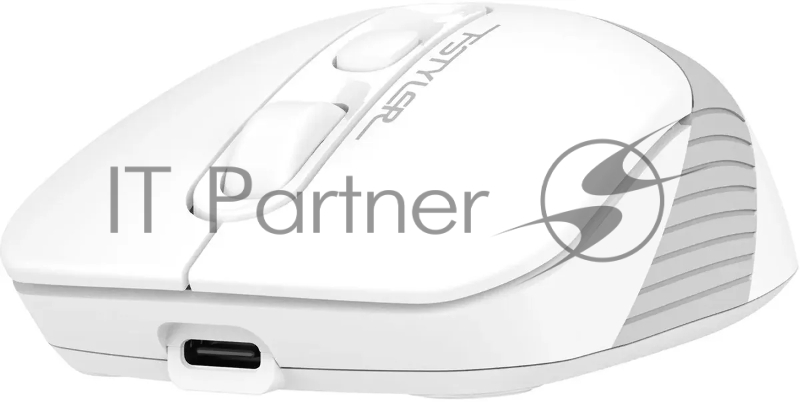 Мышь A4Tech Fstyler FB10CS белый/серый оптическая (2000dpi) silent беспроводная BT/Radio USB (4but)
