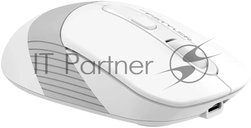 Мышь A4Tech Fstyler FB10CS белый/серый оптическая (2000dpi) silent беспроводная BT/Radio USB (4but)
