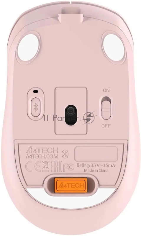 Мышь A4Tech Fstyler FB10CS розовый оптическая (2000dpi) silent беспроводная BT/Radio USB (4but)