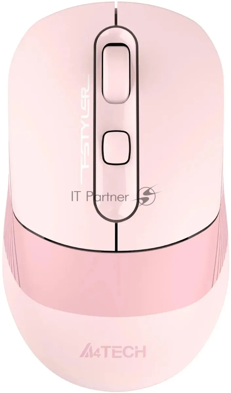 Мышь A4Tech Fstyler FB10CS розовый оптическая (2000dpi) silent беспроводная BT/Radio USB (4but)
