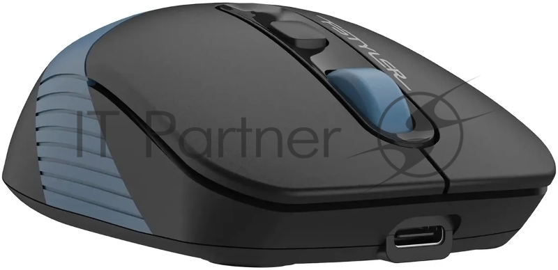 Мышь A4Tech Fstyler FB10CS черный/синий оптическая (2000dpi) silent беспроводная BT/Radio USB (4but)
