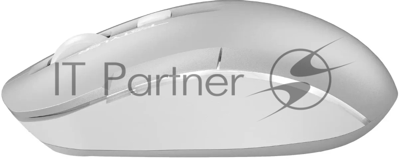 Мышь A4Tech Fstyler FB26CS Air2 серебристый/белый оптическая (2000dpi) silent беспроводная BT/Radio USB для ноутбука (4but)