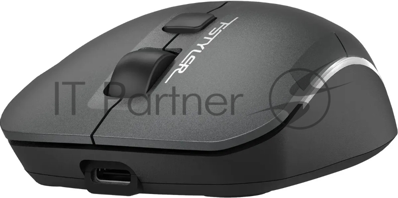 Мышь A4Tech Fstyler FB26CS Air2 серый/черный оптическая (2000dpi) silent беспроводная BT/Radio USB для ноутбука (4but)