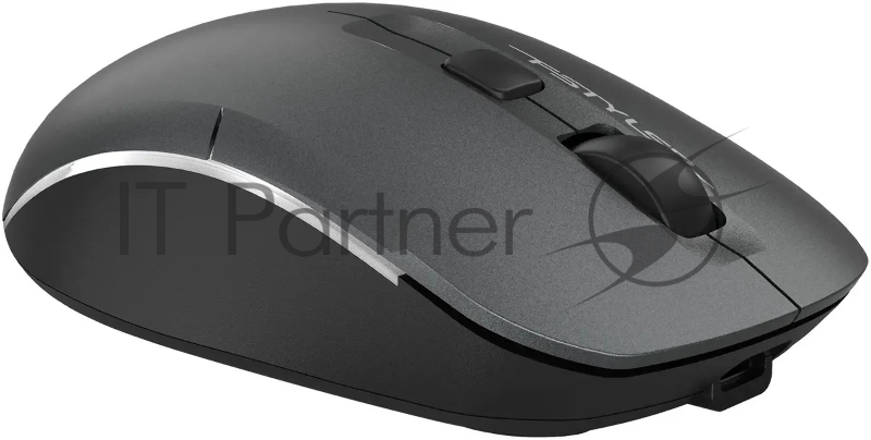 Мышь A4Tech Fstyler FB26CS Air2 серый/черный оптическая (2000dpi) silent беспроводная BT/Radio USB для ноутбука (4but)