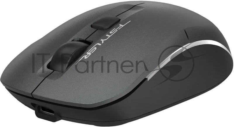 Мышь A4Tech Fstyler FB26CS Air2 серый/черный оптическая (2000dpi) silent беспроводная BT/Radio USB для ноутбука (4but)