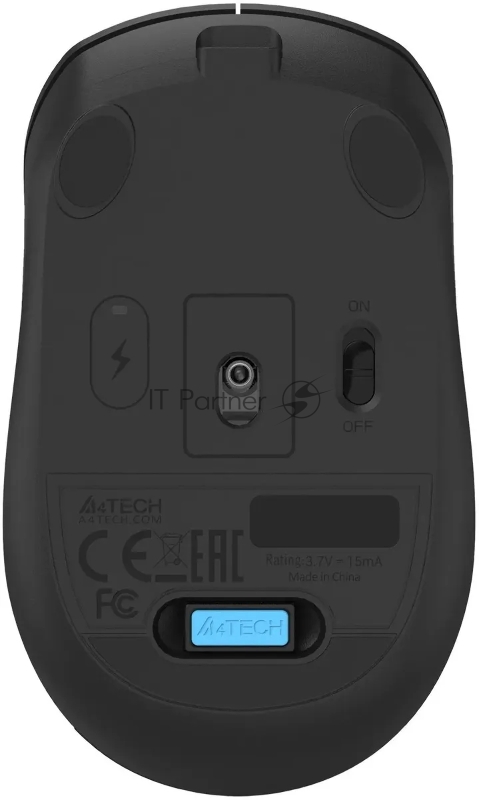 Мышь A4Tech Fstyler FG15C Air2 черный оптическая (1200dpi) беспроводная USB для ноутбука (3but)