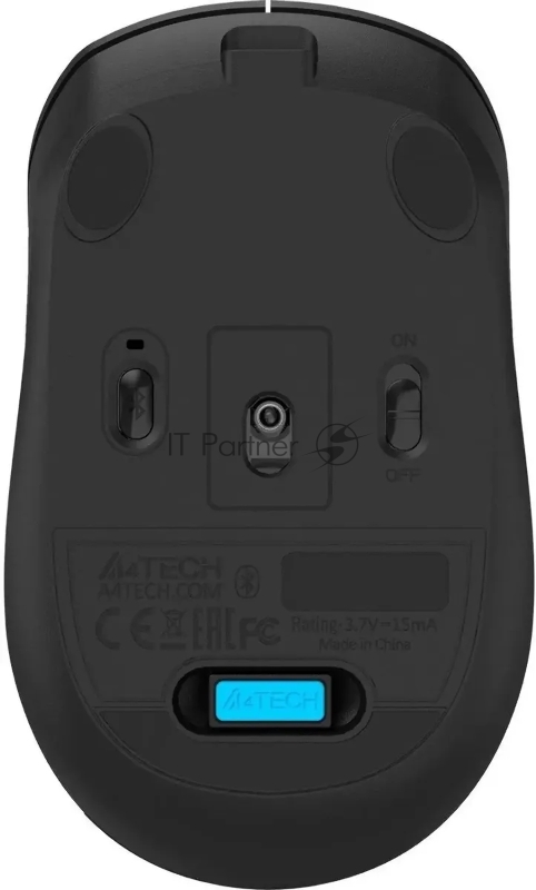 Мышь A4Tech Fstyler FG16CS Air2 черный оптическая (2000dpi) silent беспроводная USB для ноутбука (3but)