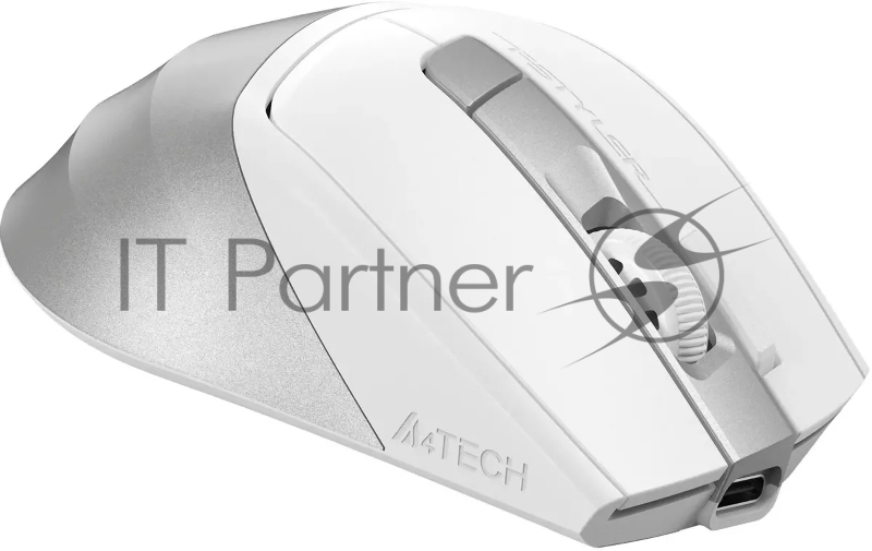 Мышь A4Tech Fstyler FG45CS Air2 белый/серебристый оптическая (2000dpi) silent беспроводная USB для ноутбука (7but)