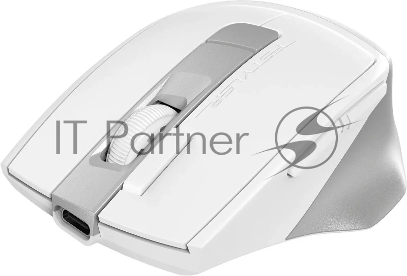 Мышь A4Tech Fstyler FG45CS Air2 белый/серебристый оптическая (2000dpi) silent беспроводная USB для ноутбука (7but)