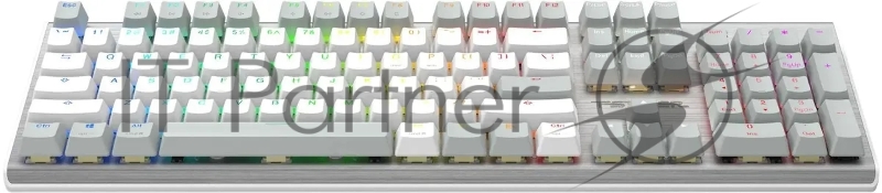 Клавиатура A4Tech Fstyler FS100 Neon механическая серый/белый USB for gamer LED (FS100)