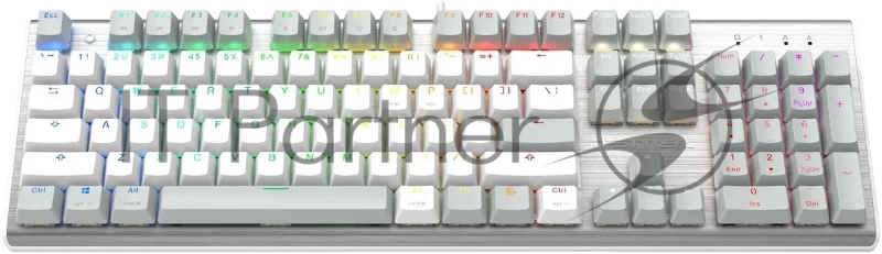 Клавиатура A4Tech Fstyler FS100 Neon механическая серый/белый USB for gamer LED (FS100)