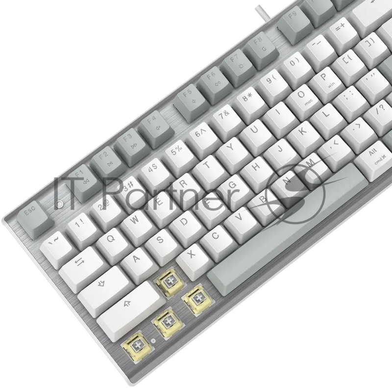 Клавиатура A4Tech Fstyler FS100 Neon механическая серый/белый USB for gamer LED (FS100)